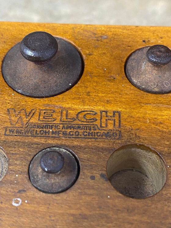 Antique Apothecary Weight Set W.M. Welch MFG. CO. Chicago